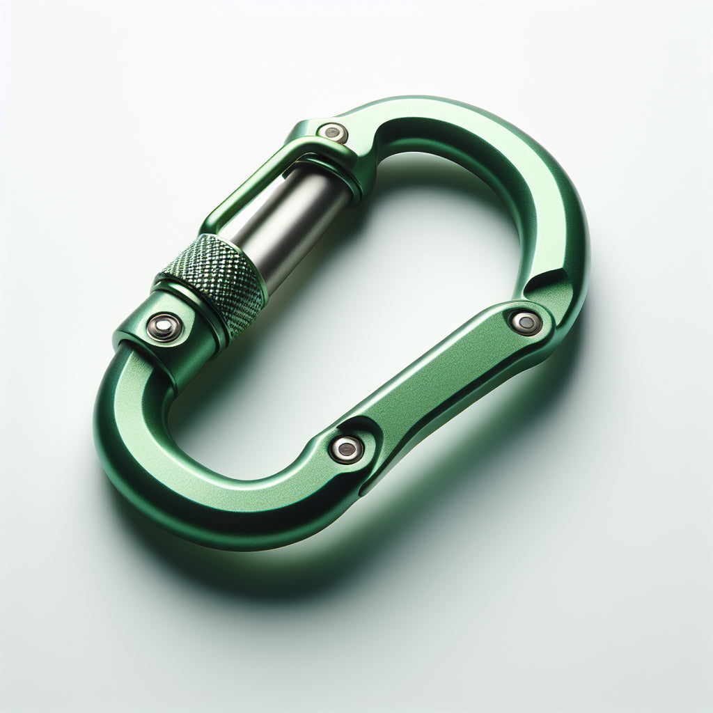 Climbing Carabiner Clip (green)