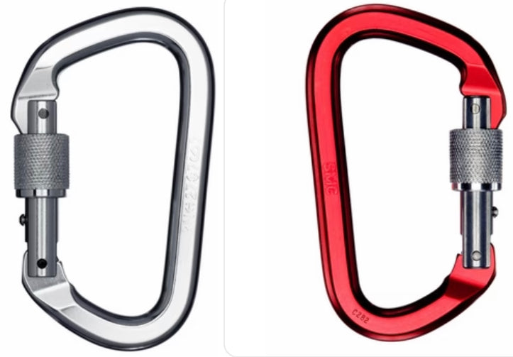 Climbing Carabiner Red/Silver 2-pack